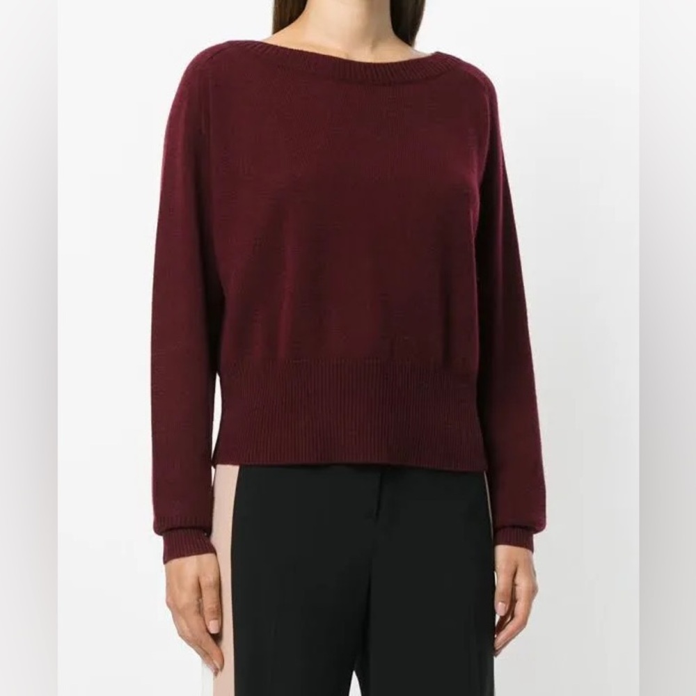 Theory 100% Cashmere Sweater (Burgundy / Maroon)